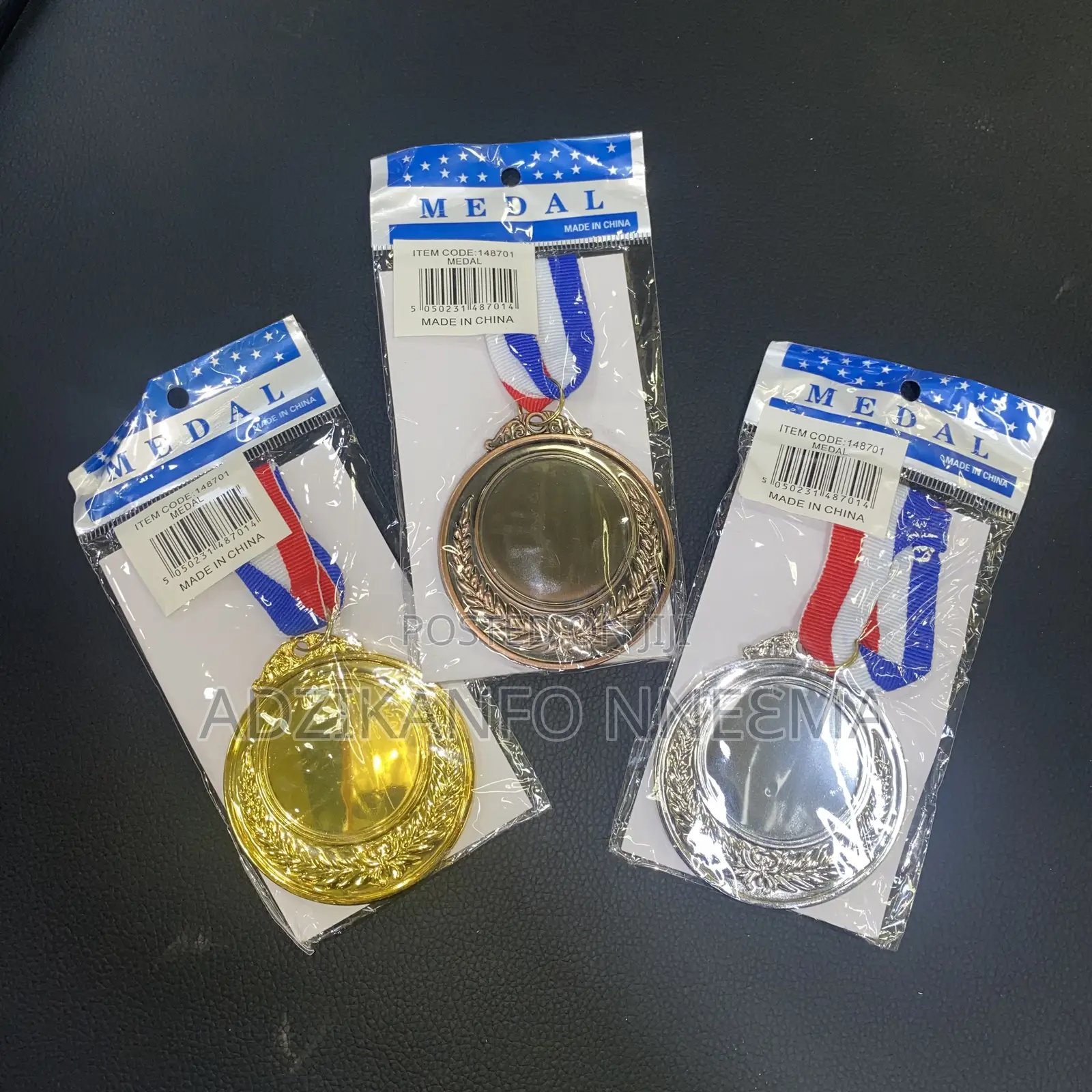 Gold, Silver and Bronze Medals