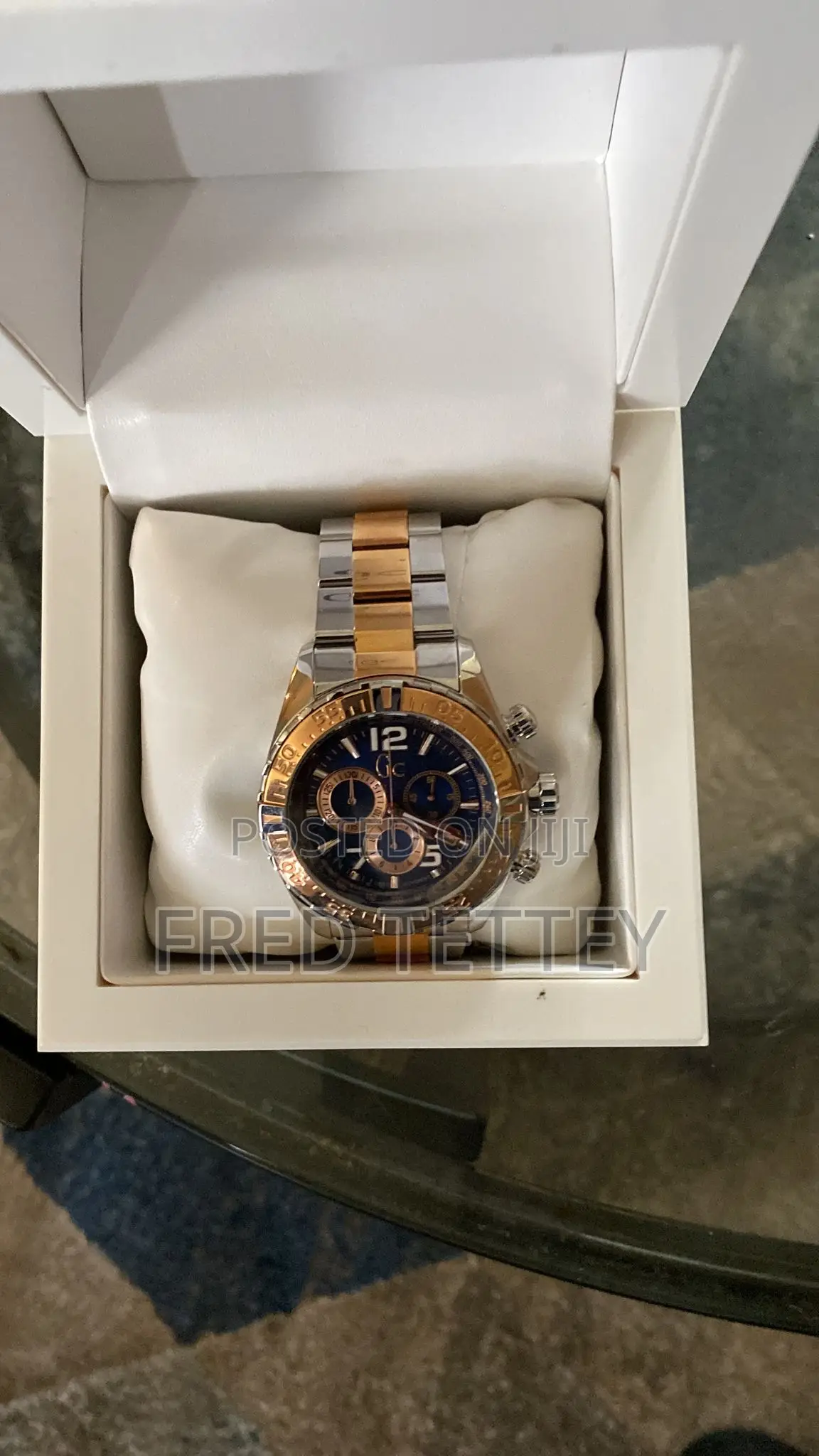 Guess Collection Swiss Men Dual Tone Watch