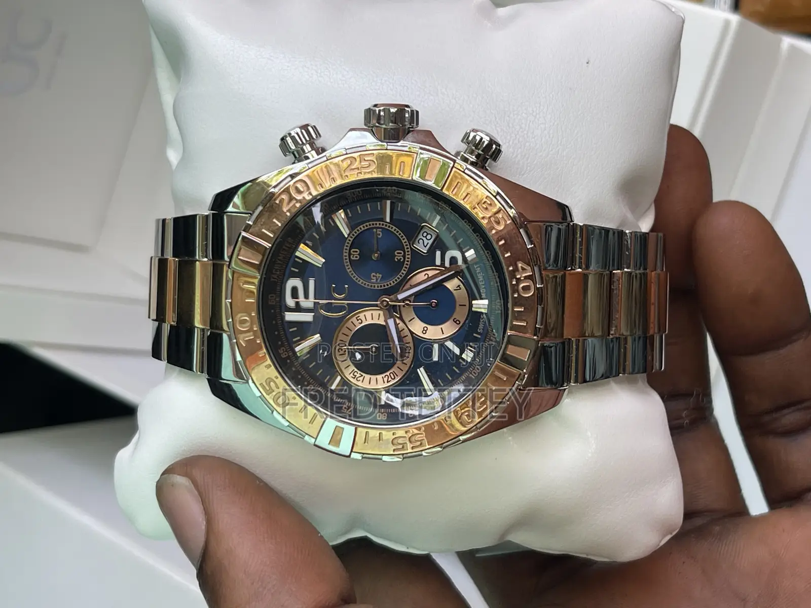 Guess Collection Swiss Men Dual Tone Watch