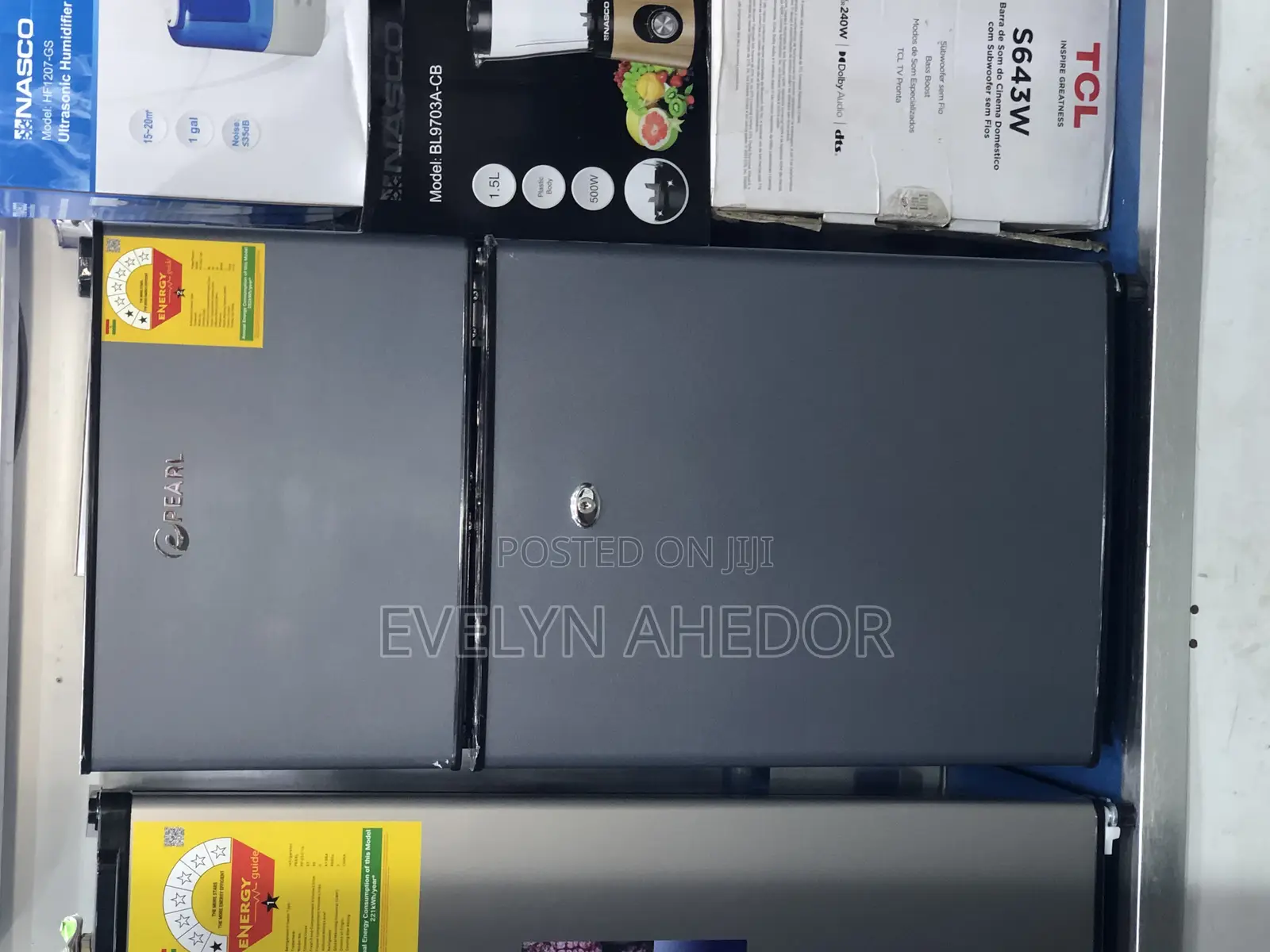 Affordable Pearl Table Top Double Door Fridge 86 Liters