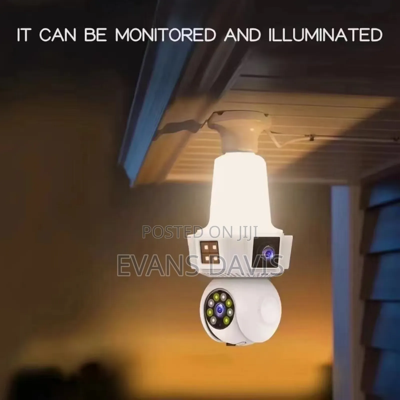 3 Lenses 360 Degree Bulb Camera With Light