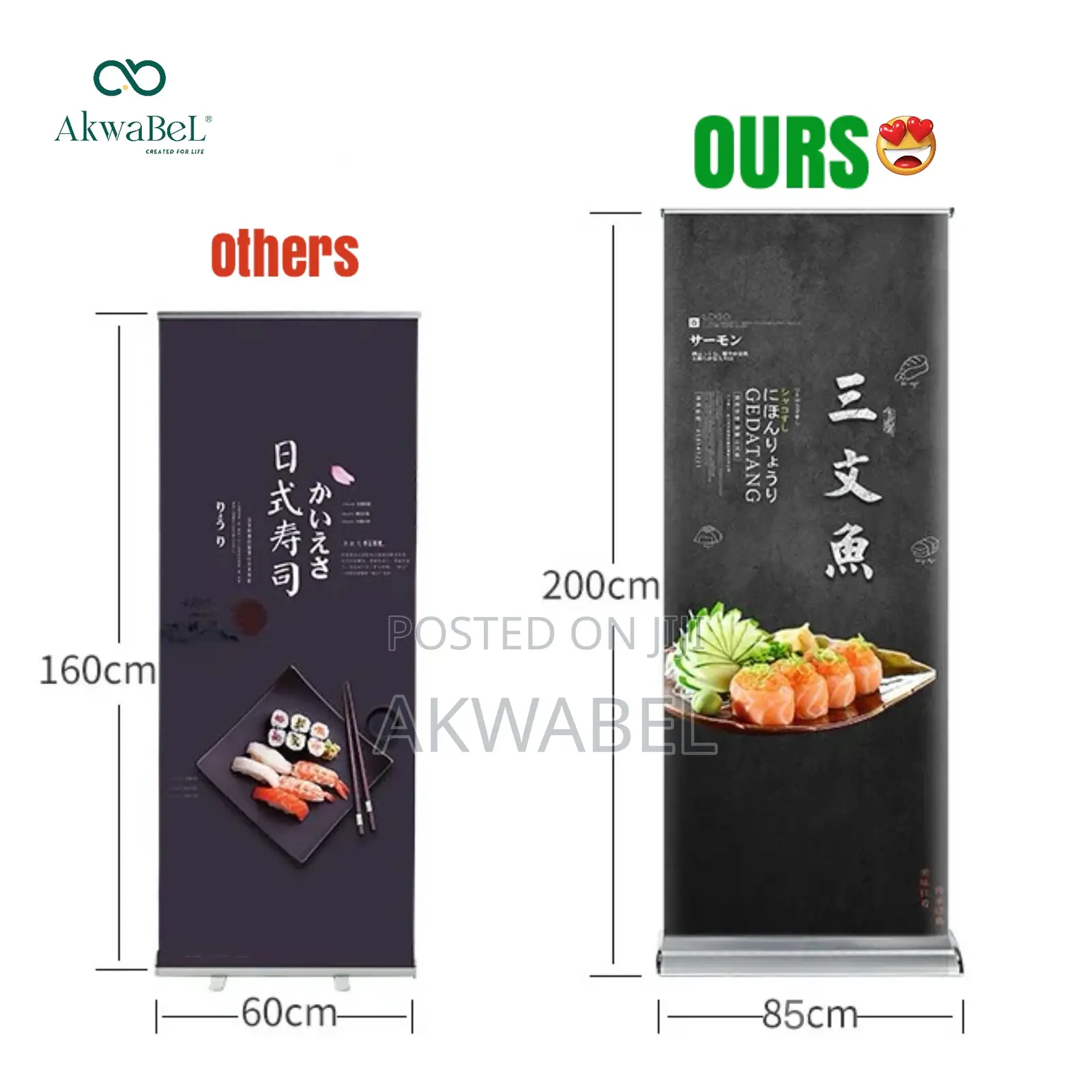 Roll Up • Pull Up • Retractable Banner Frames • 85*200cm