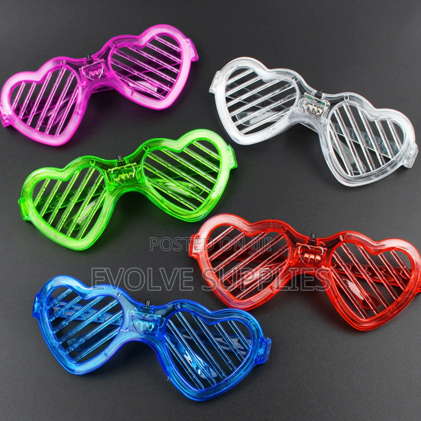 Led Heart Shaped Party Glasses