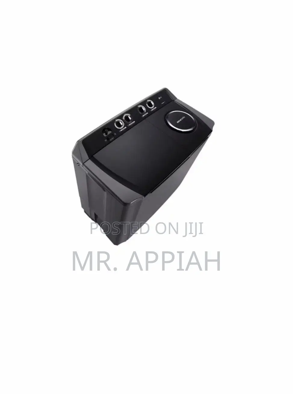 Elegant Black LG P1561RWNT 15kg Top Load Washing MACHINE.