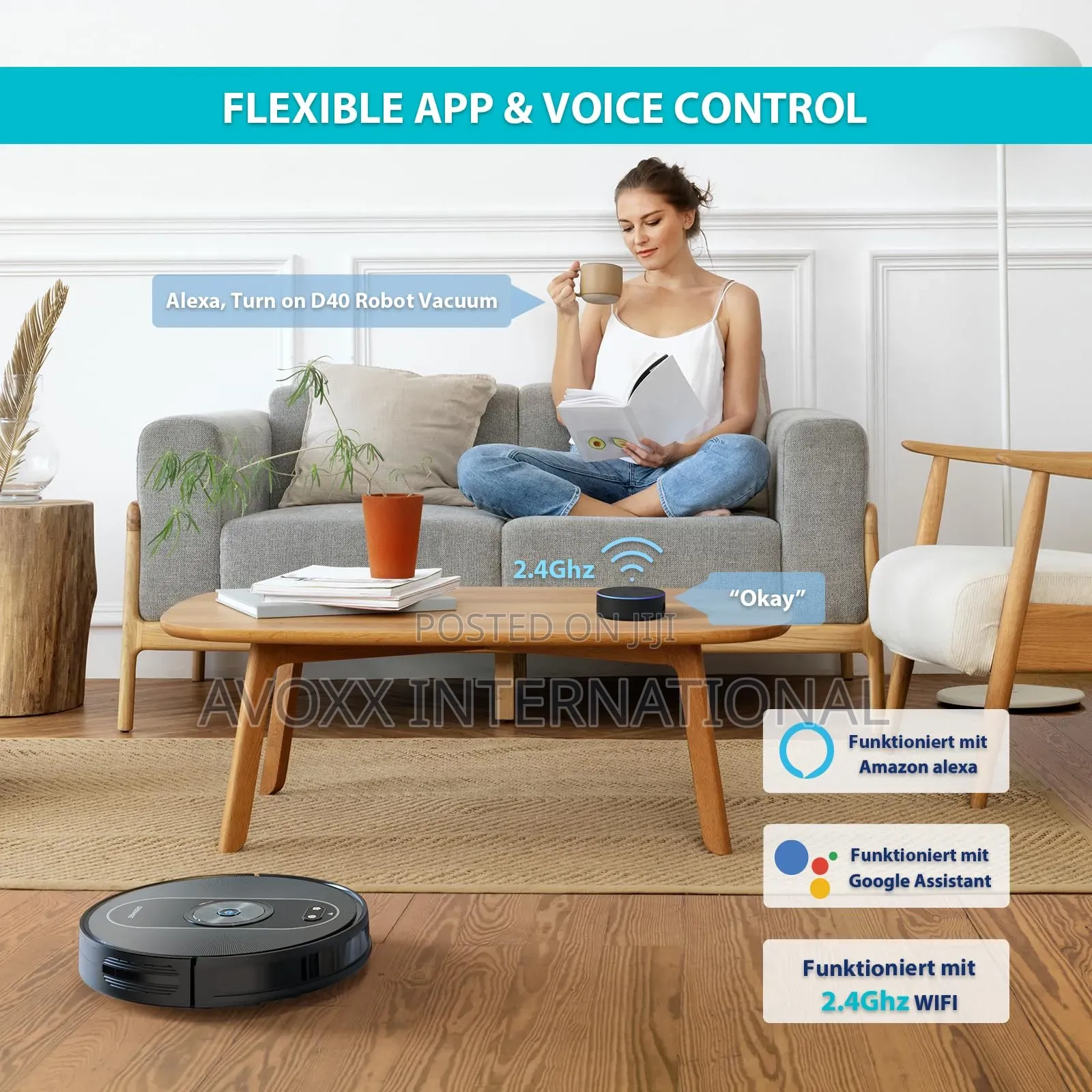 Robot Vacuums Mop, Deenkee 3000pa Strong Suction,180 Mins