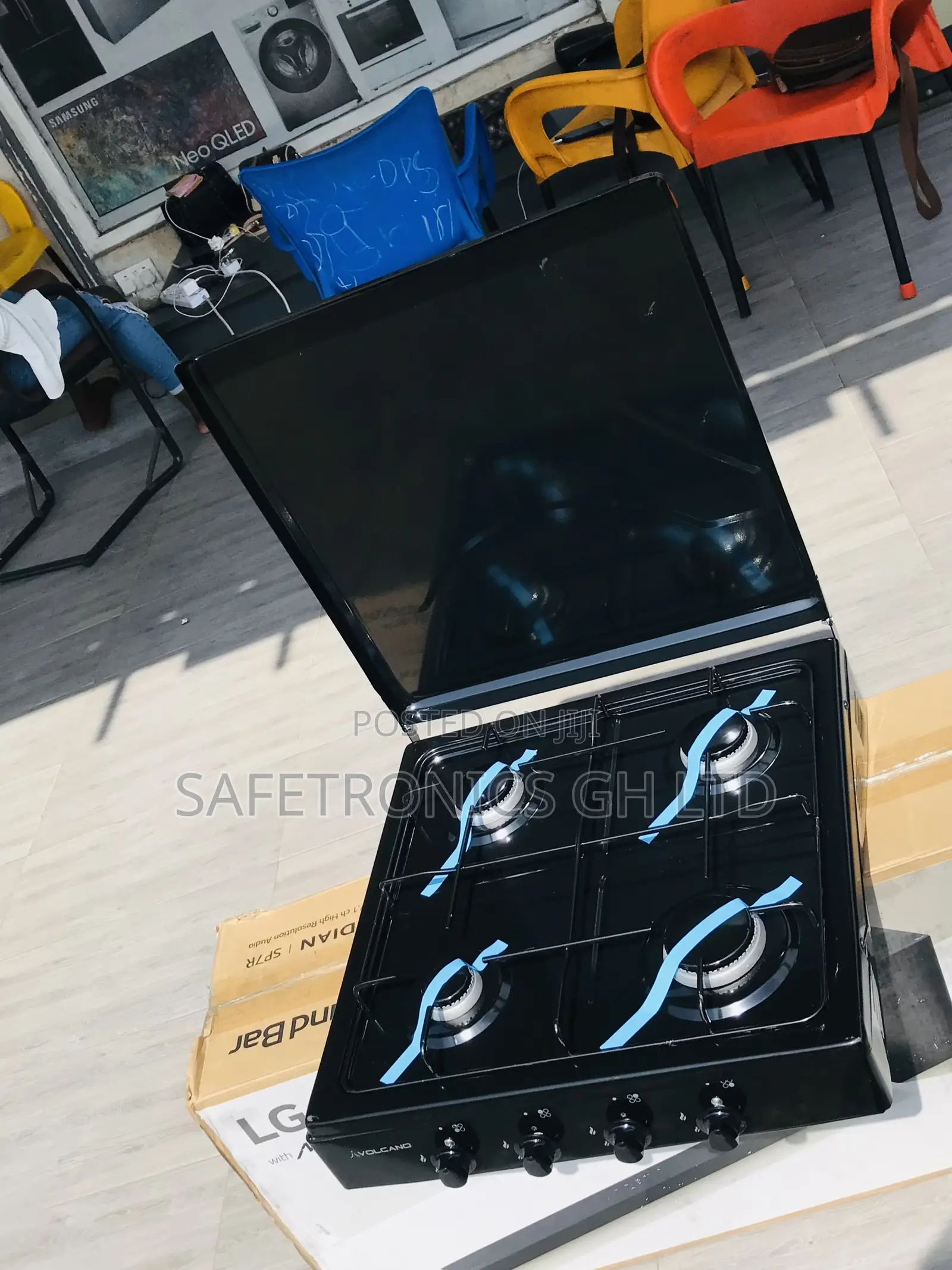 Buy Super New Volcano Black 4 Gas Stove Tabletop Cooker