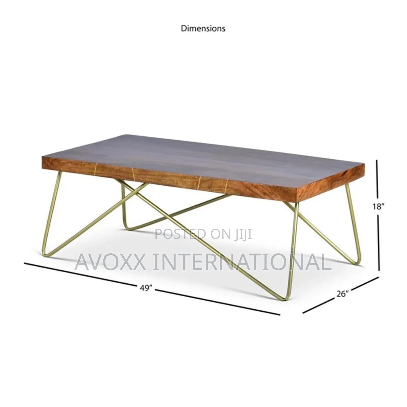 Steve Silver Co Walter Brass Inlay Cocktail Table, WT300C