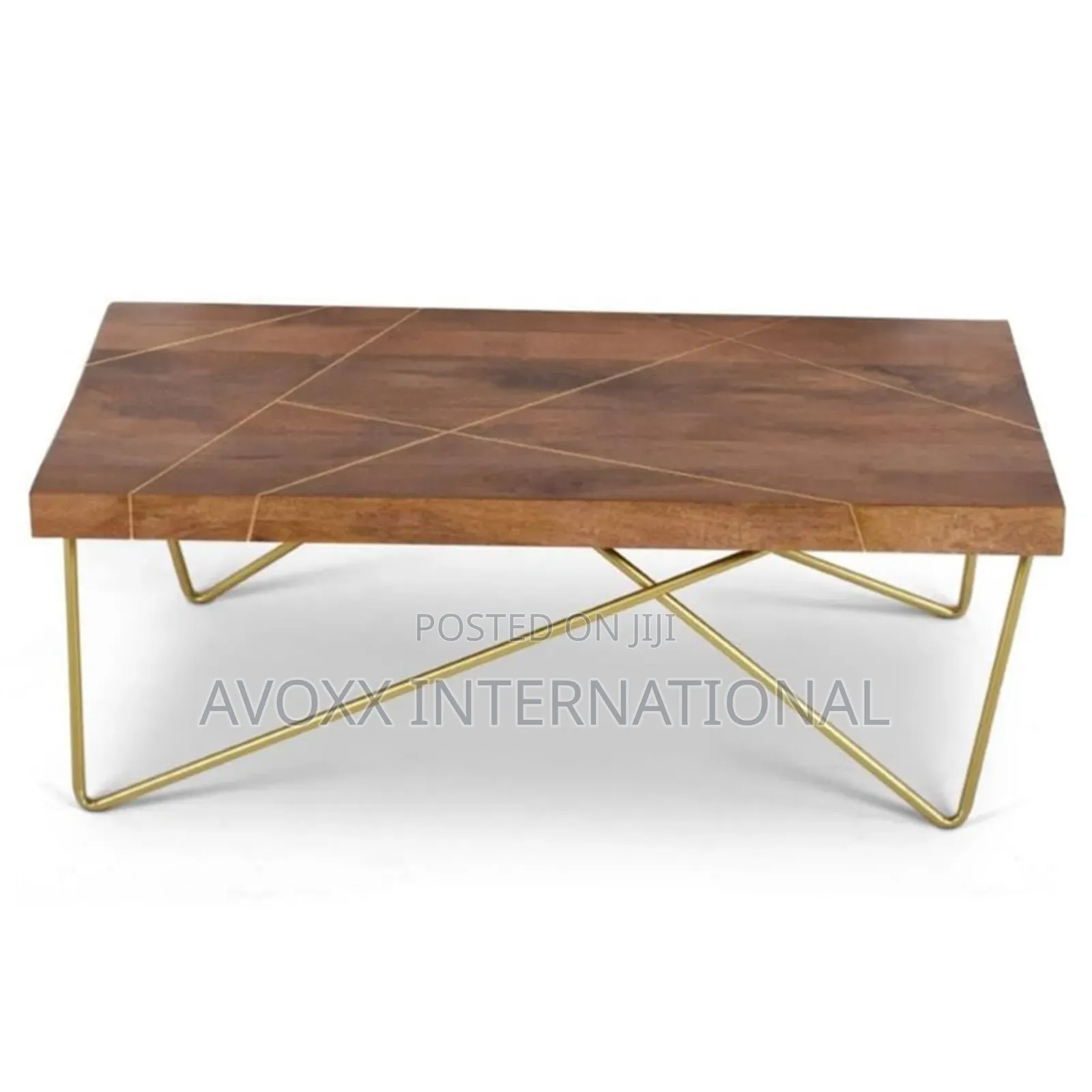 Steve Silver Co Walter Brass Inlay Cocktail Table, WT300C
