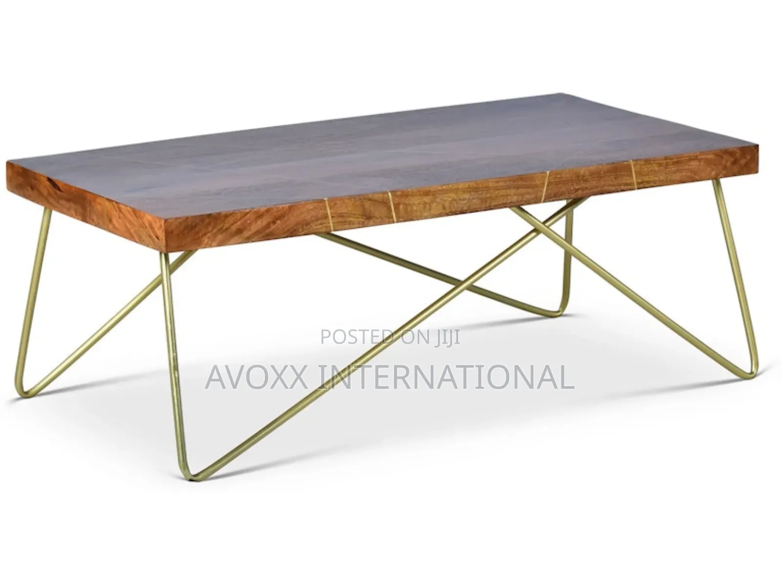 Steve Silver Co Walter Brass Inlay Cocktail Table, WT300C