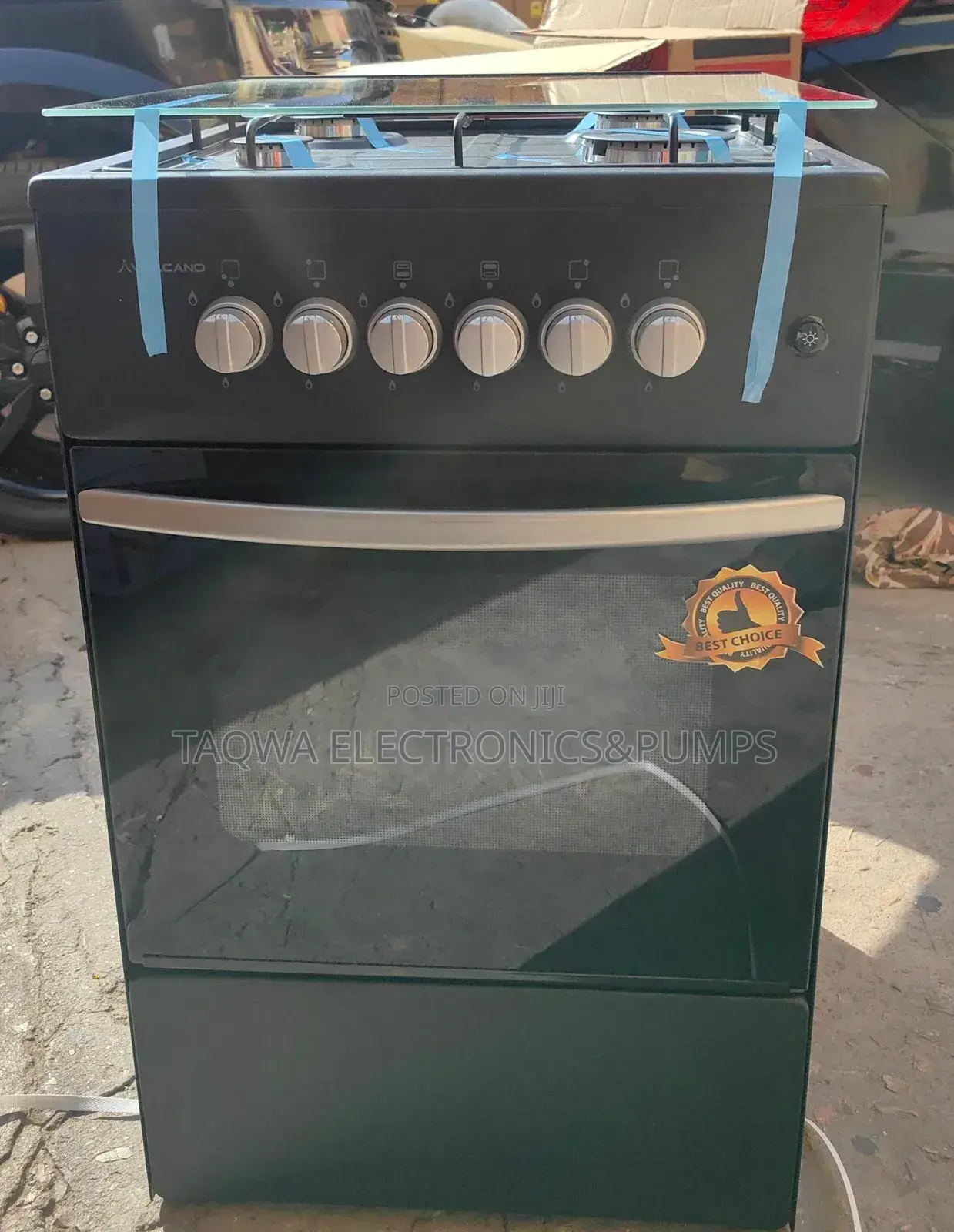 Completely Black!! Volcano 50x50 Gas Cooker