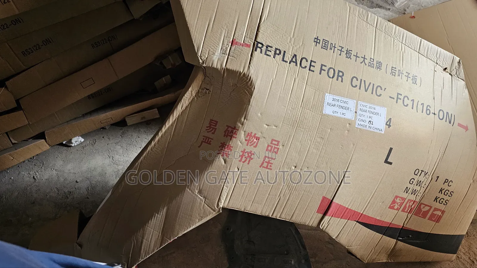 Honda Civic 2016 to 2022 Back Fenders