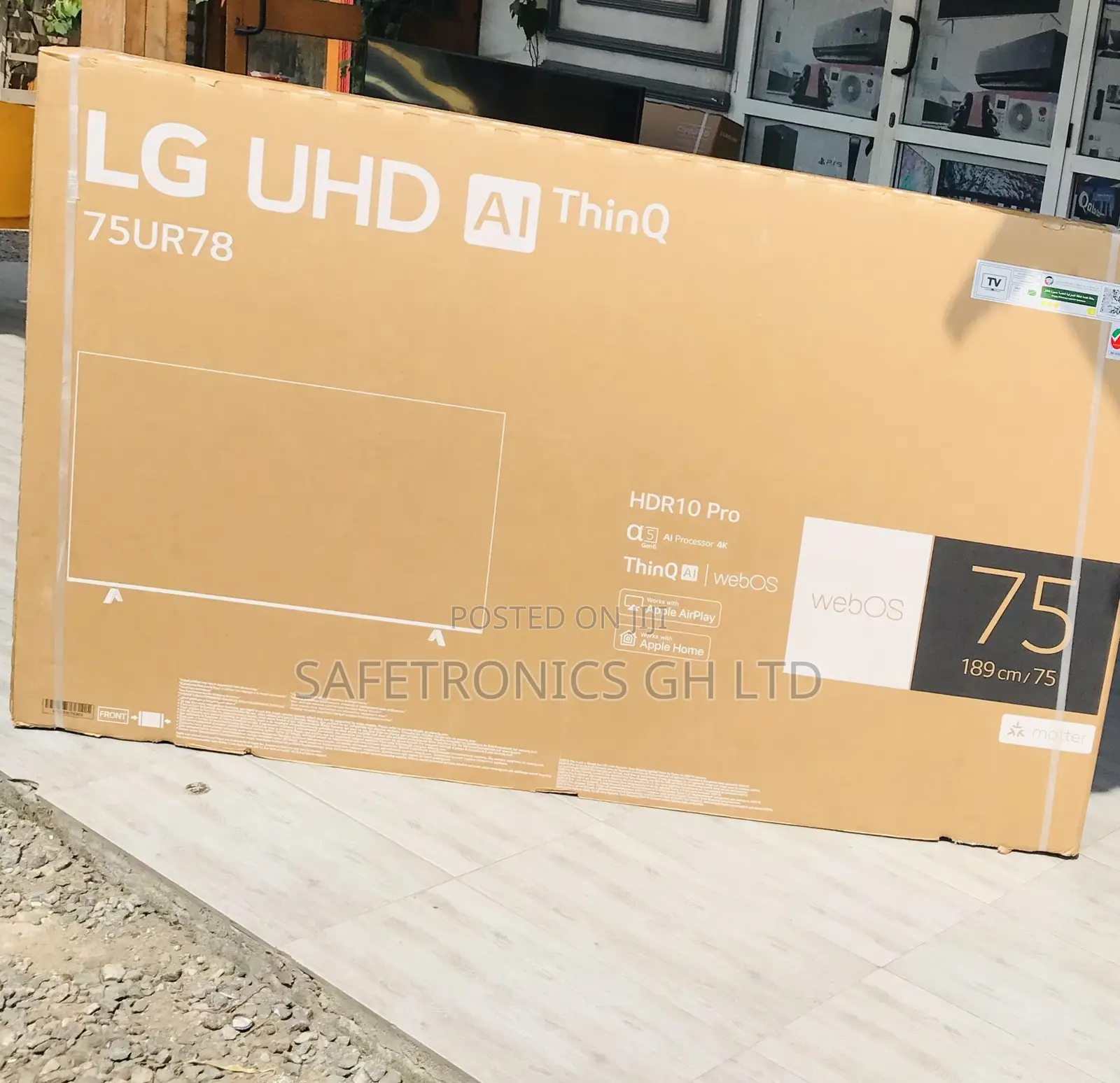 Super Good 75 Inch Smart Led LG Android Sleek Google Tv