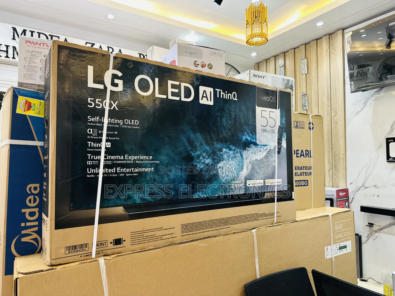 True Cinematic Experience OLED LG 55”CX