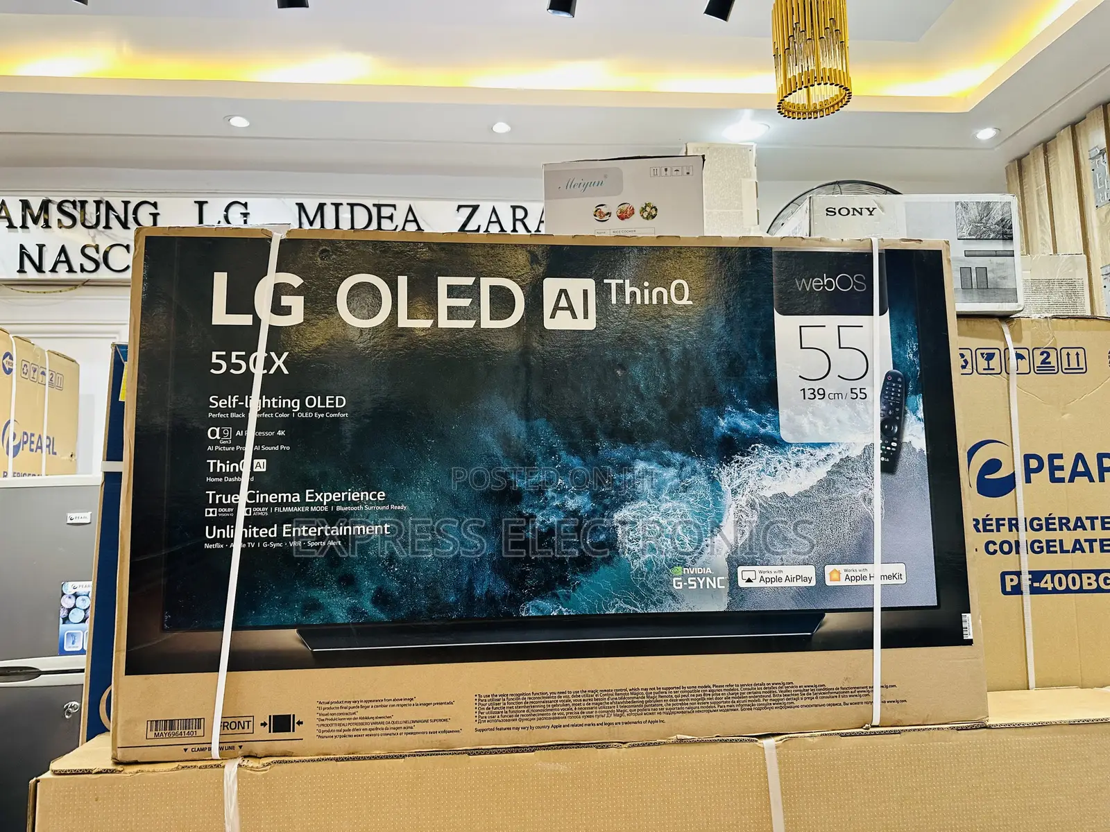 LG UHD Smart OLED Glossy Screen 55”CX
