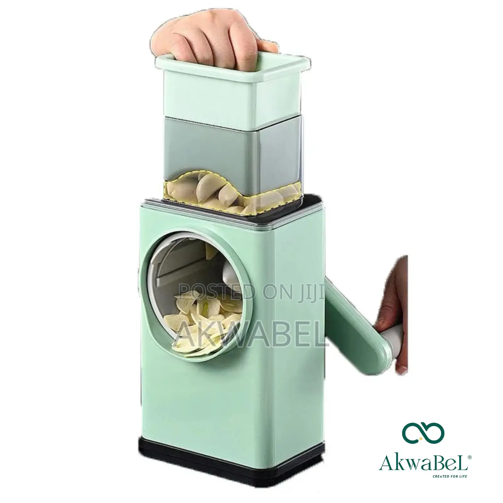 3-in-1 Kitchen Grater • Shredder • Slicer With Suction Base