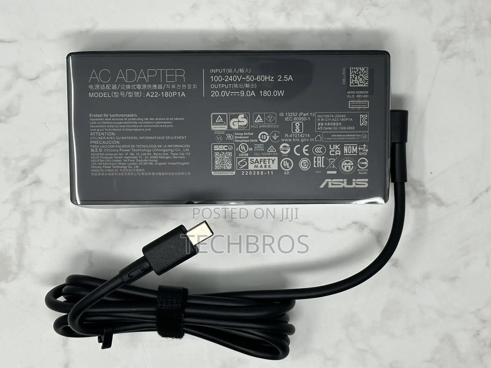 Original AC Adapter Charger 180W for ASUS ROG Zephyrus G14