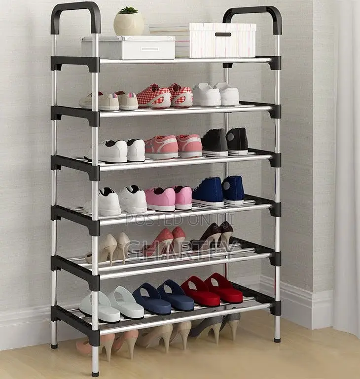 Metal Foldable 6 Layers Shoe Rack