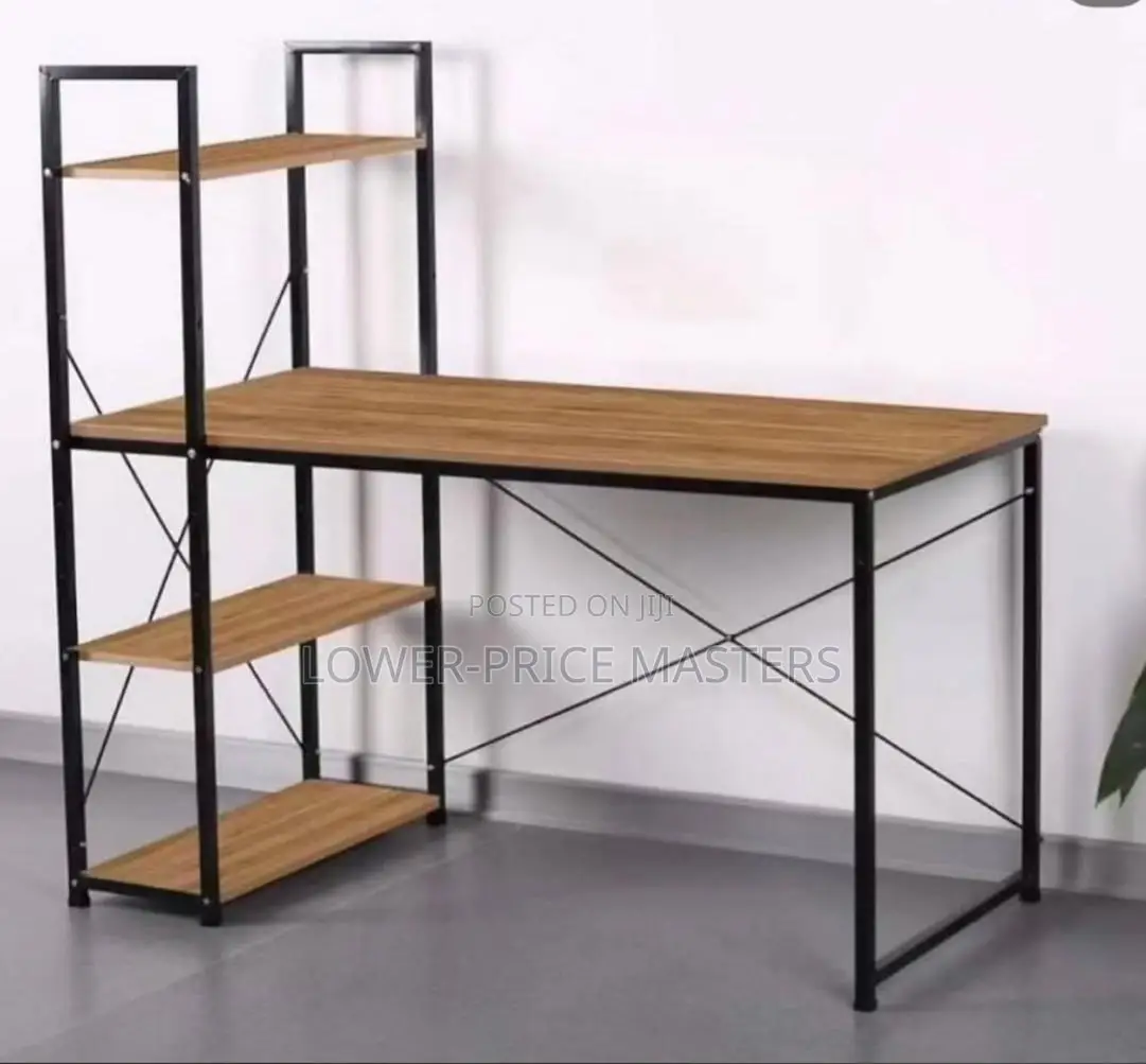 Table / Desk With Double Decker Shelves