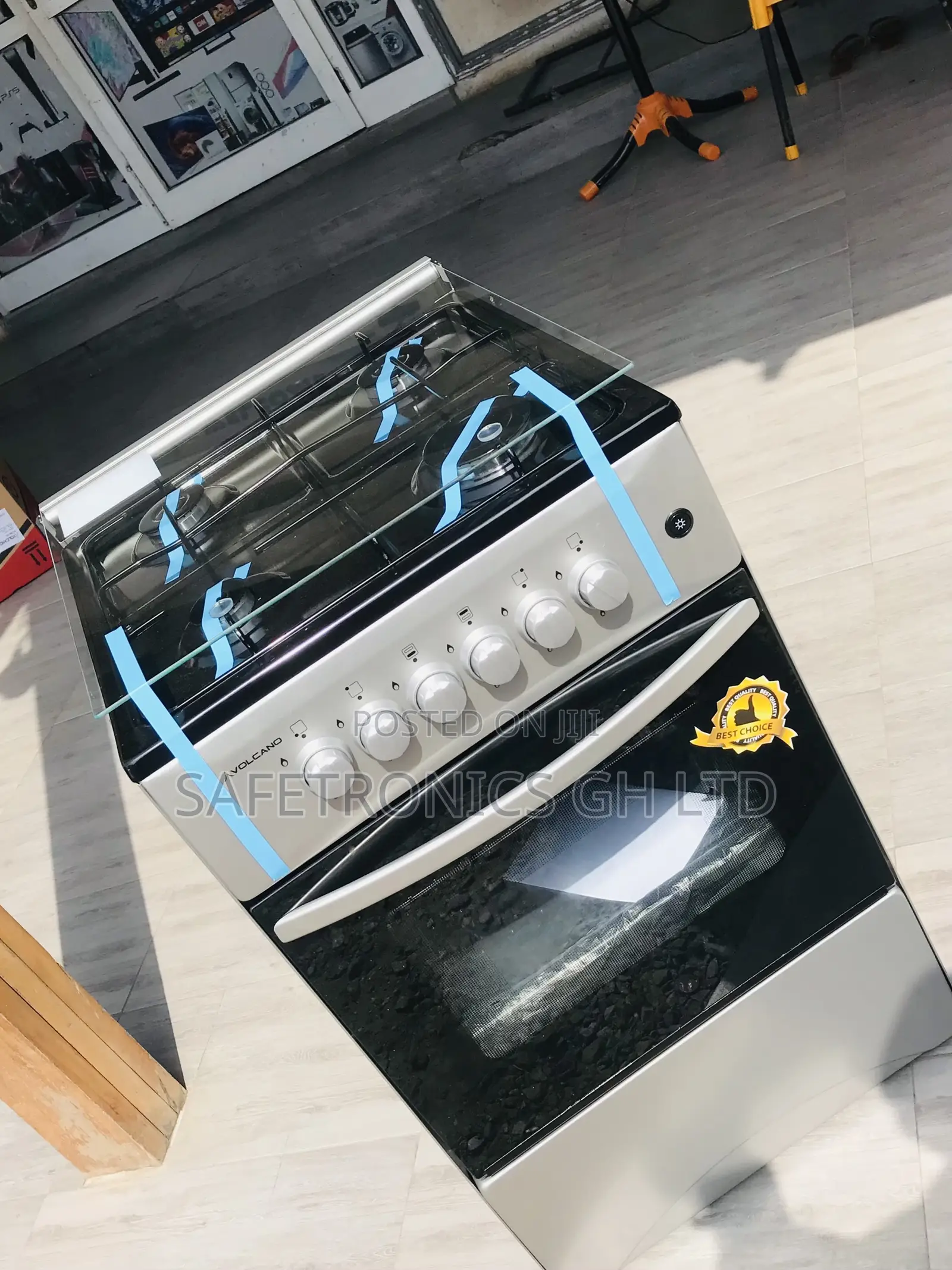 Fabulous Volcano 50by50 4 Gas Cooker Gray Burner