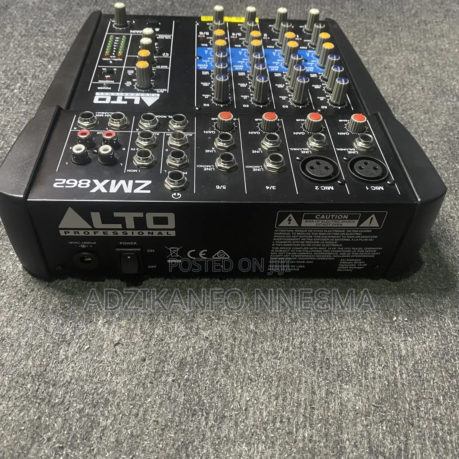 Alto Professional Zmx862 Compact Live Sound Mixer 6-Channel