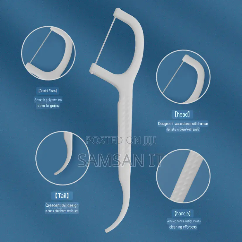 50 PCS Dental Floss Tooth Picks Plastic Oral Teeth Floss