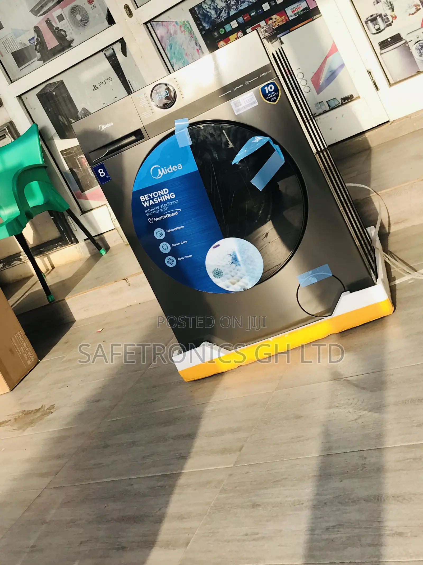 Affordable Midea Full Auto 8kg Frontload Gray Washingmachine