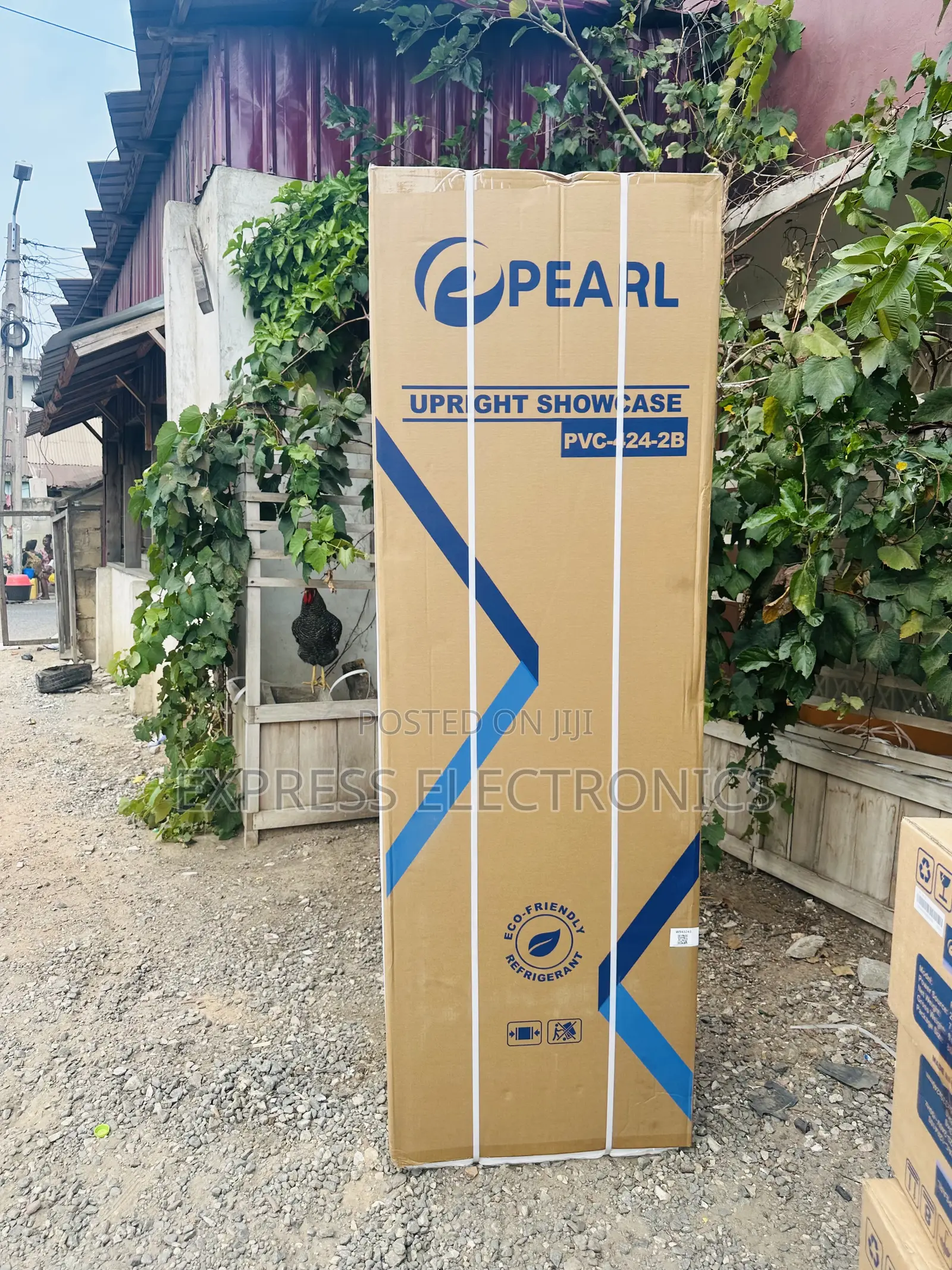 Strong Storage Capacity Display Fridge Pearl Ovc-422-2b