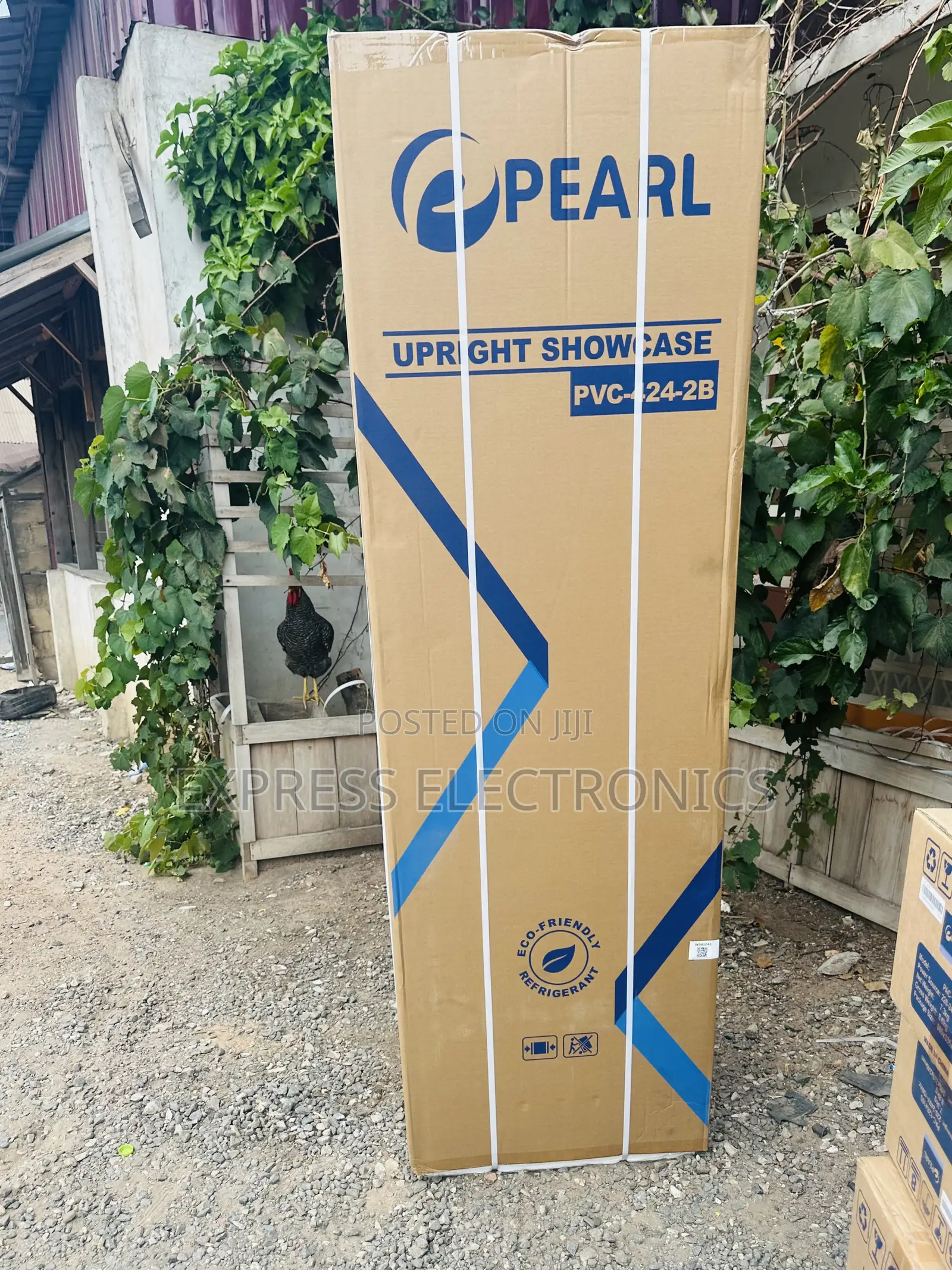 See-Through Inside LED Lamp Display Fridge Pearl
