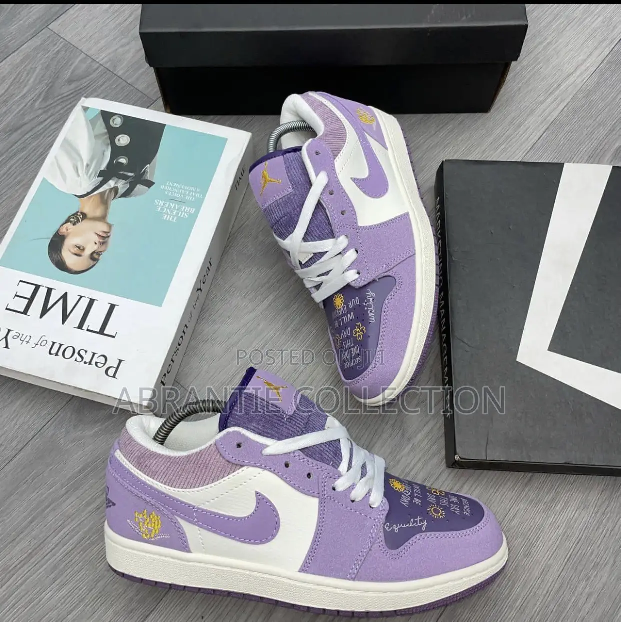 Air Jordan 1 Low Purple/White