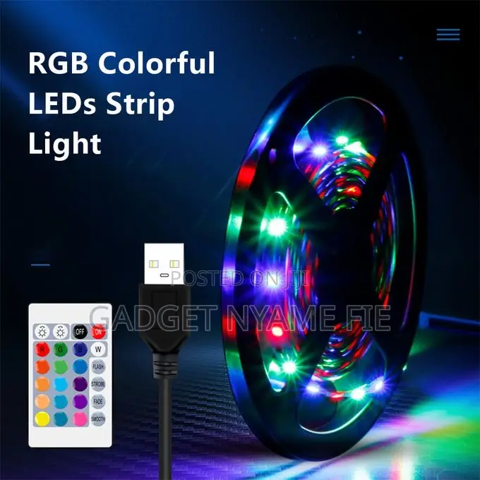 5 Meters Multicolor Led Strip Light With Remote Control
