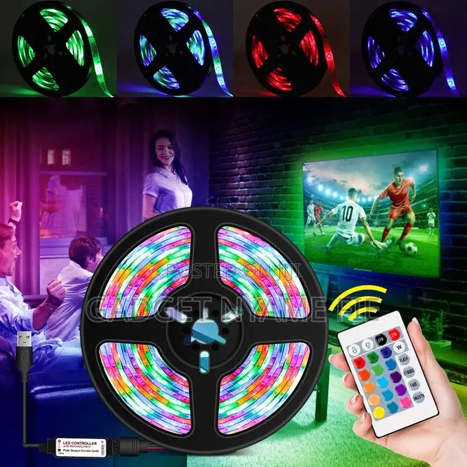 5 Meters Multicolor Led Strip Light With Remote Control