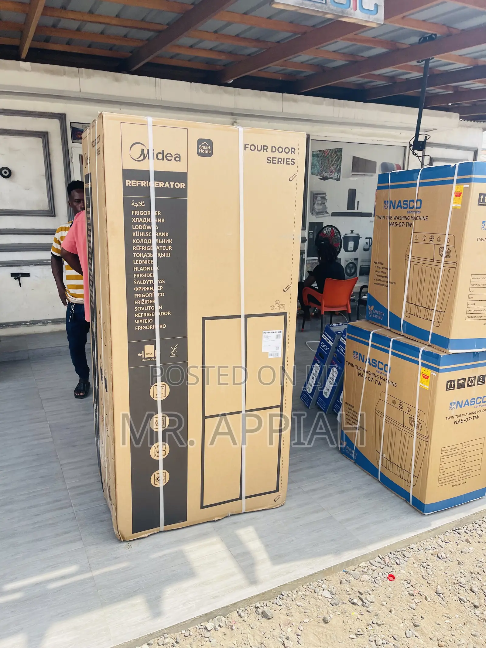Shop Original Midea 474L Side by Side Fridge(MDRF632FGN46D)
