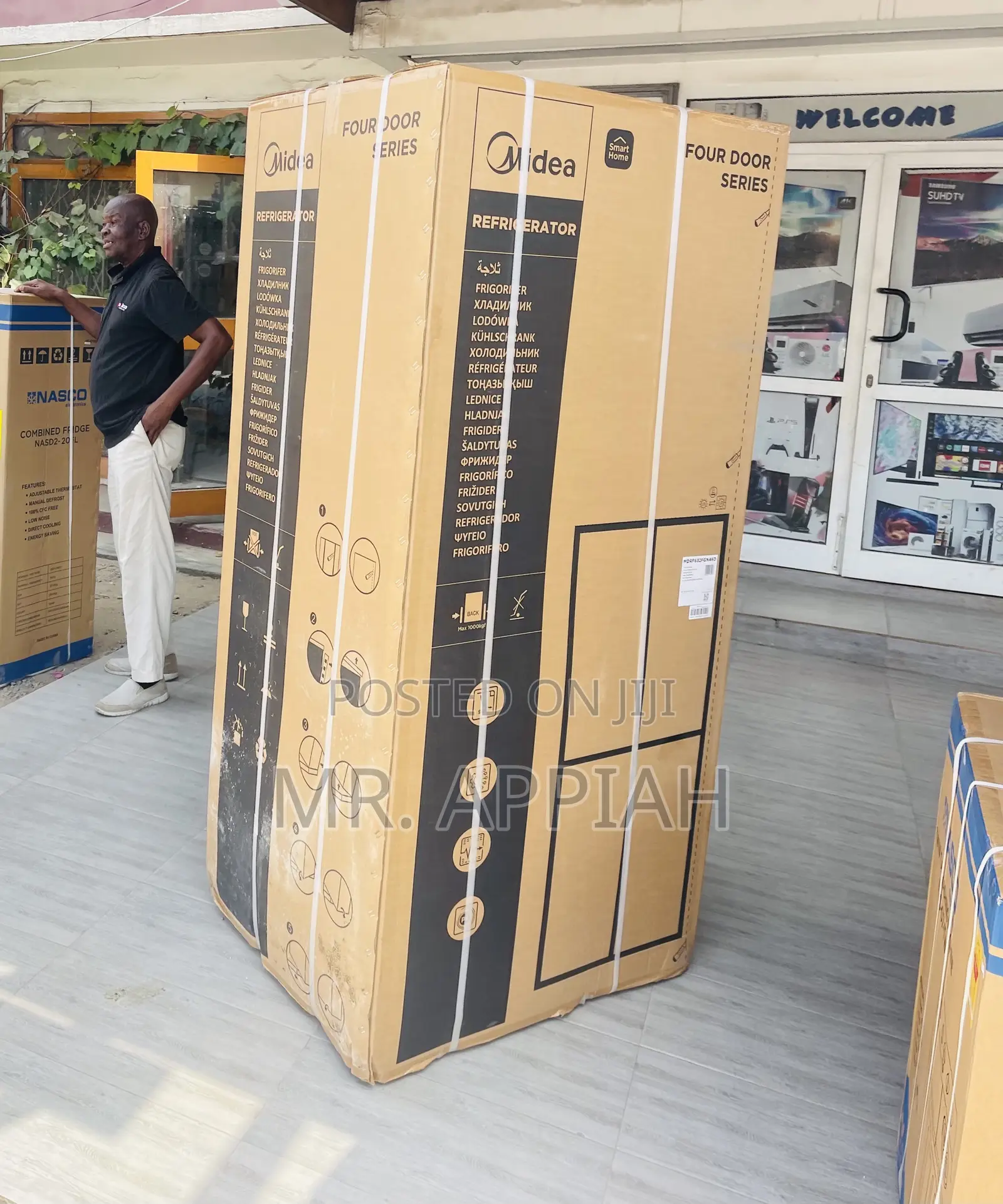 Original Midea MDRF632FGN46D 4 Door French Door Fridge.