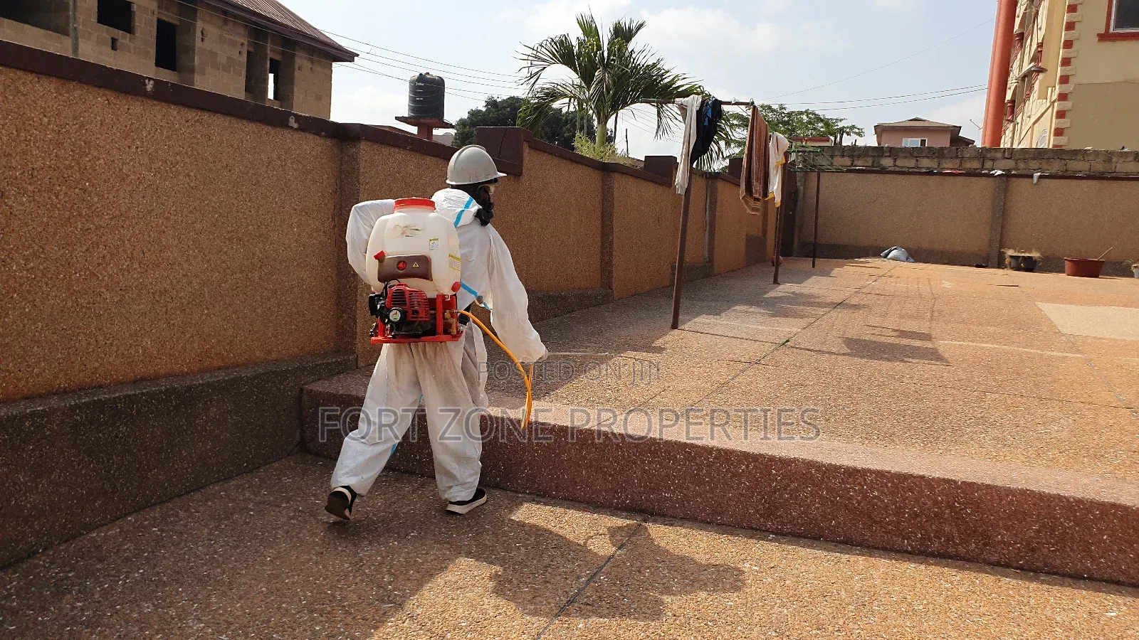 Estates , Construction Site Fumigation With Cleantex