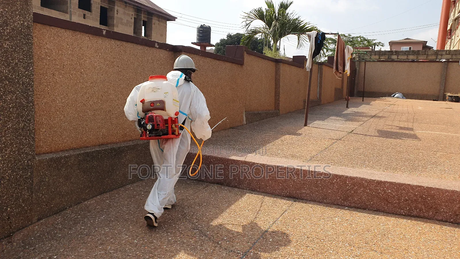 Estates , Construction Site Fumigation With Cleantex