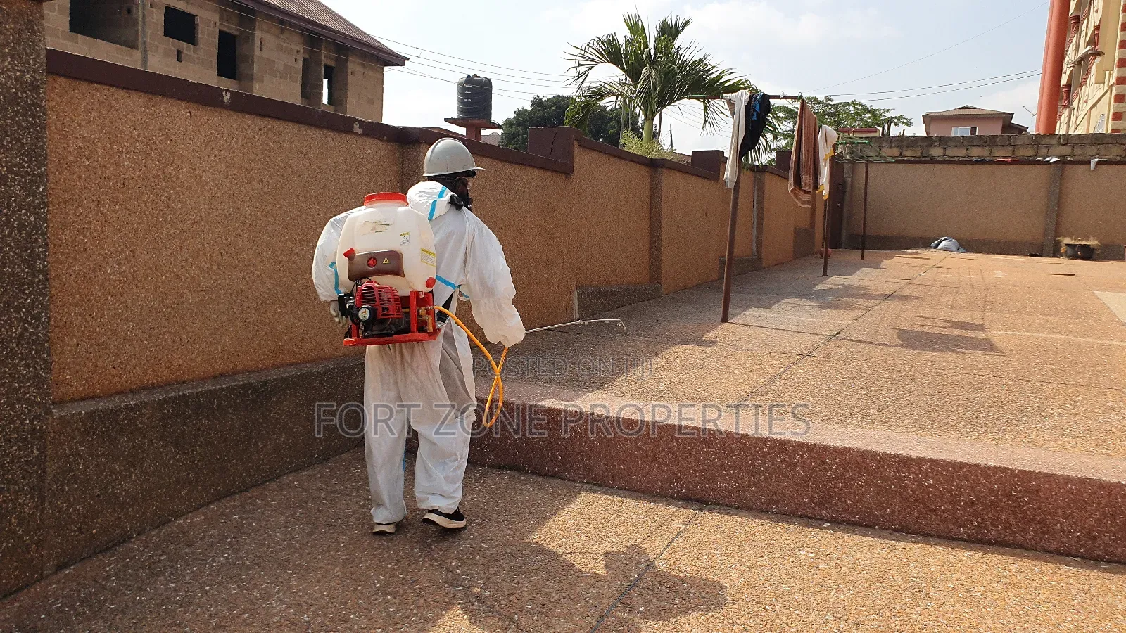 Estates , Construction Site Fumigation With Cleantex