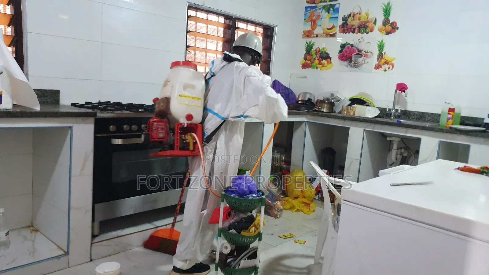 Estates , Construction Site Fumigation With Cleantex