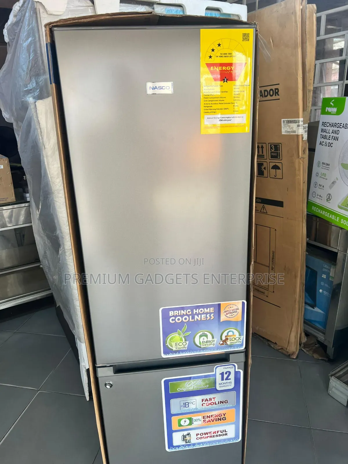 Nasco Bottom Freezer 170 Liters 3star Refrigerator