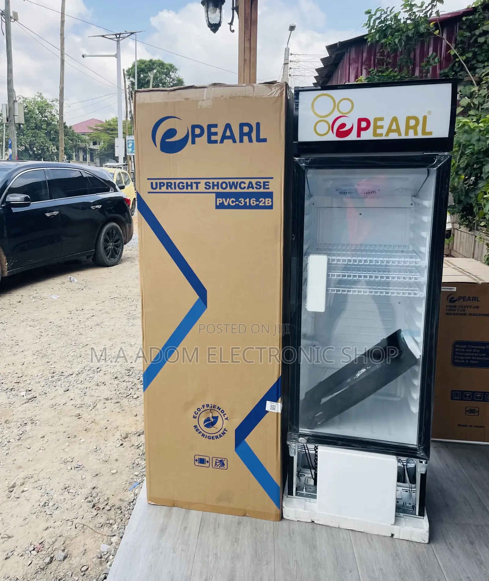Pearl PVC-316-2b Single Door Display Refrigerator.