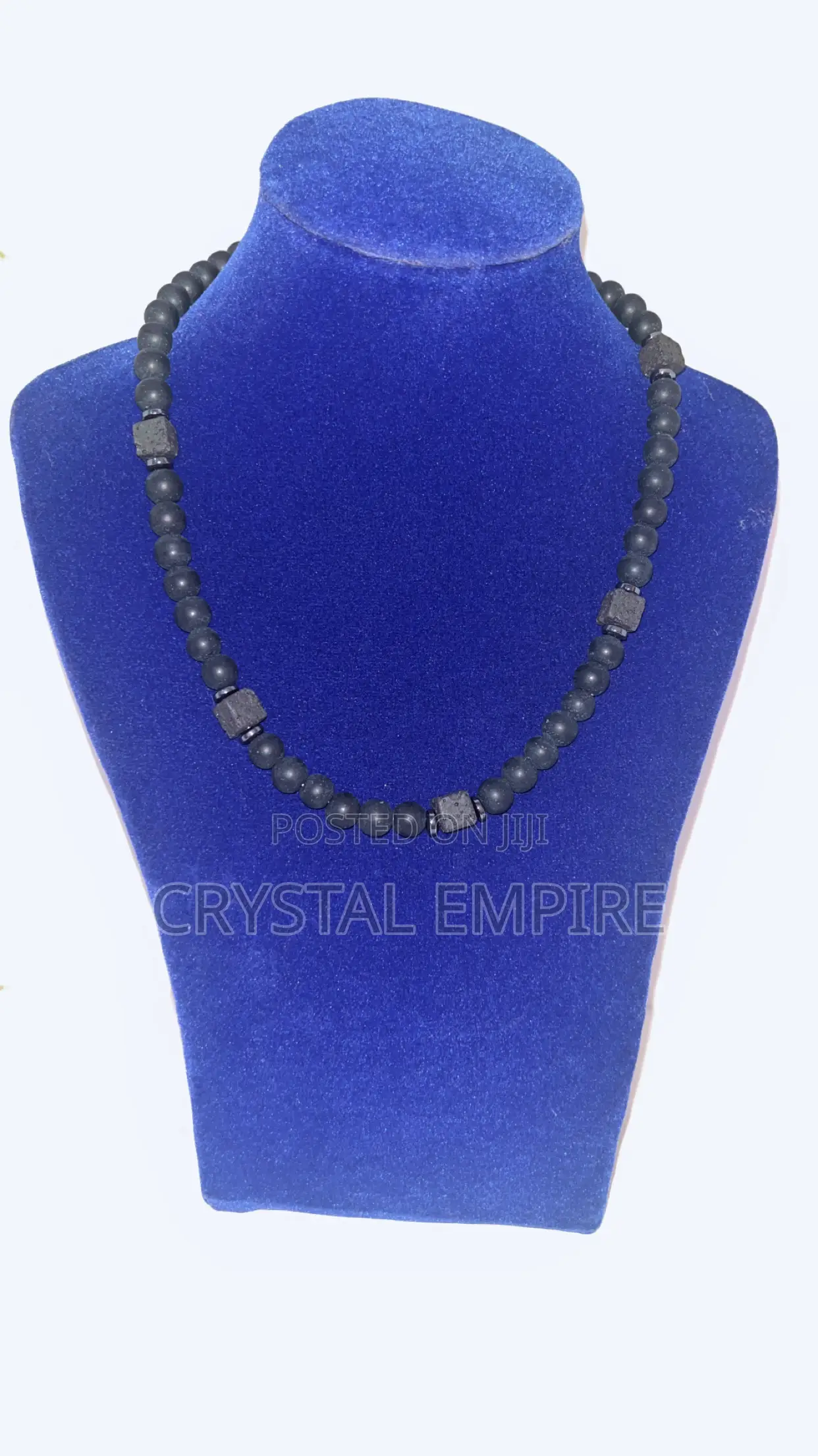 Black Beaded Necklace