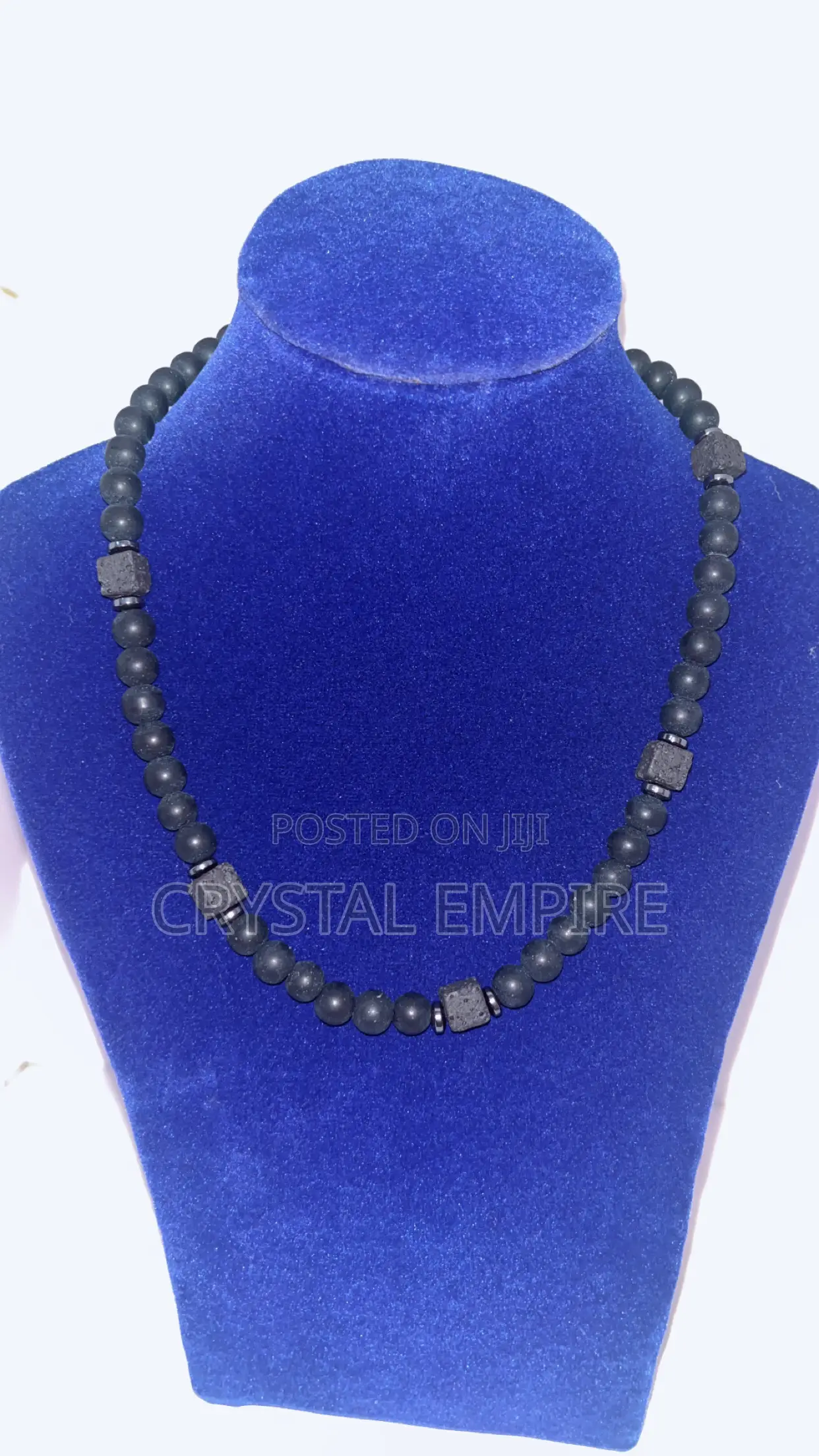 Black Beaded Necklace
