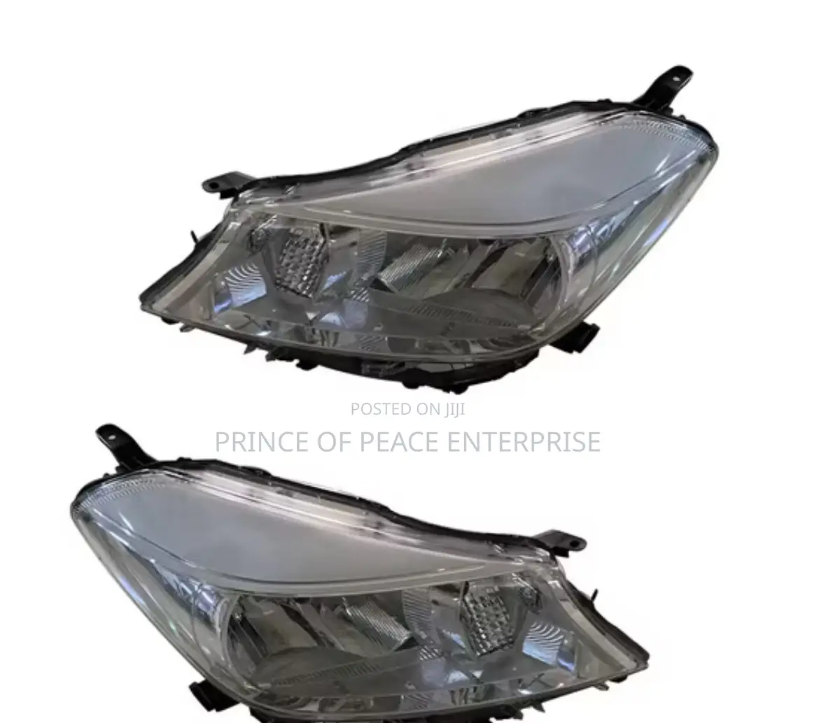 Toyota Vitz 2012 2013 2014 Headlight All White Pair