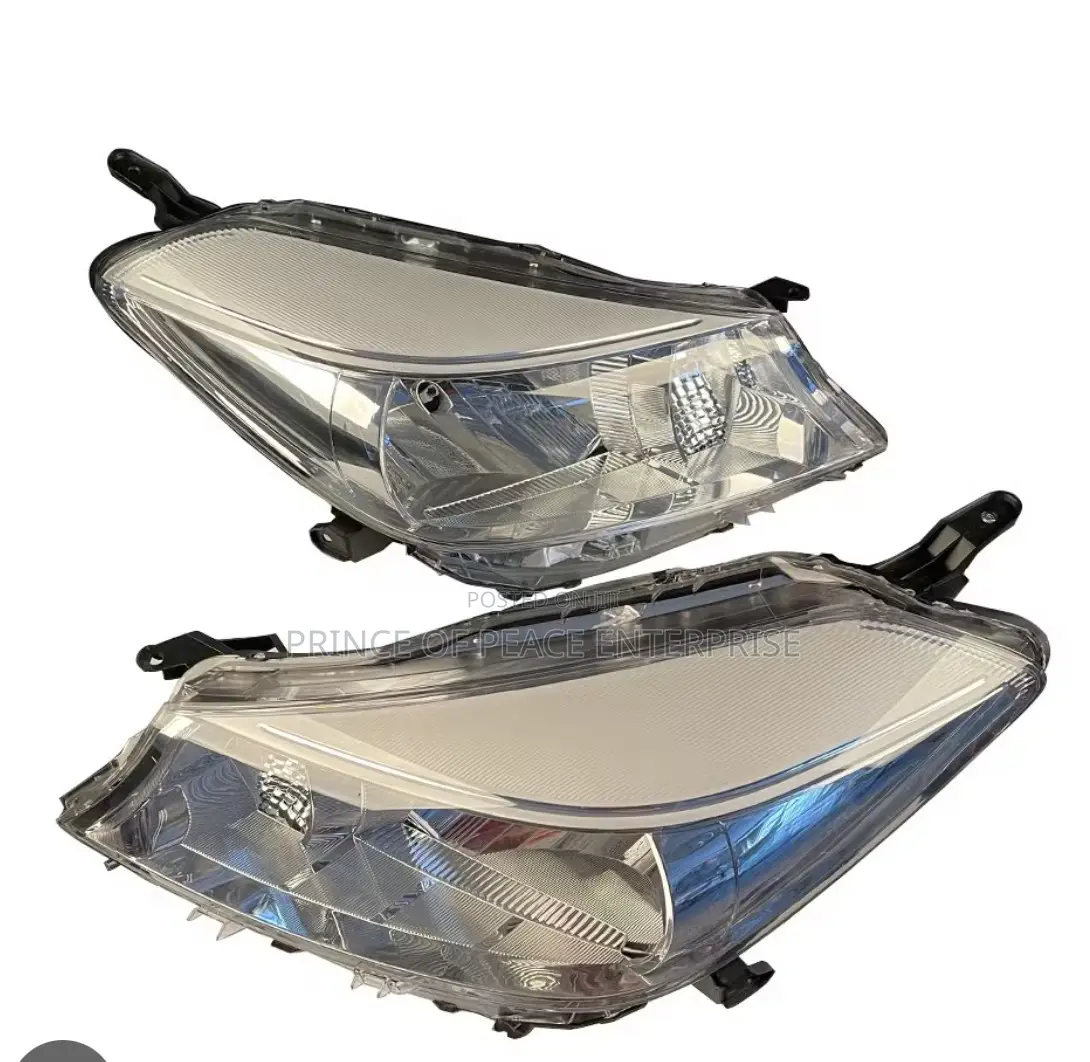 Toyota Vitz 2012 2013 2014 Headlight All White Pair