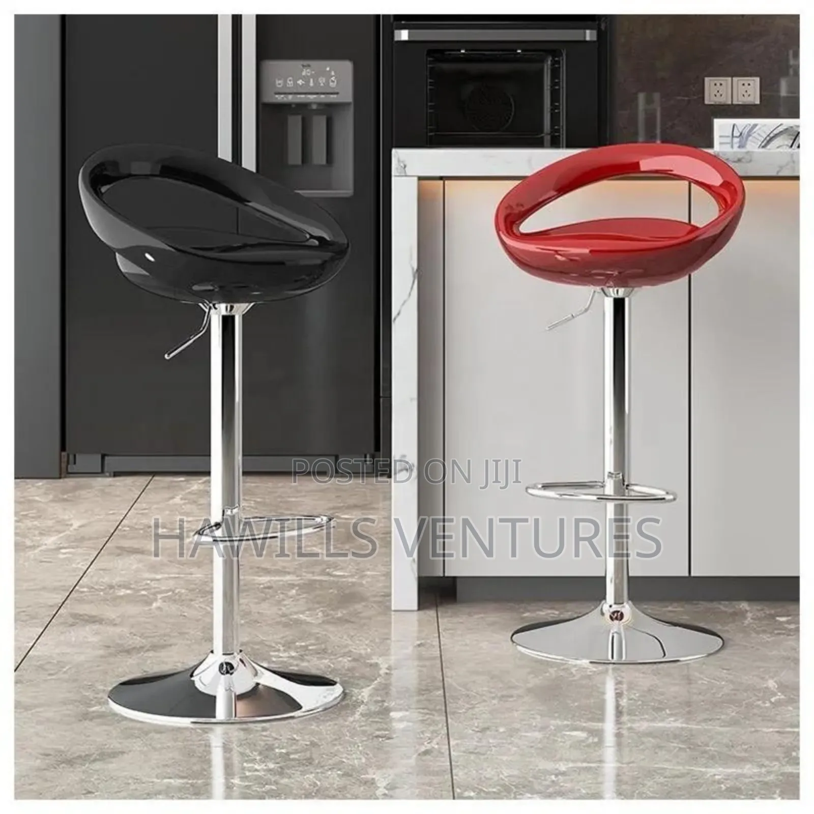 Modern Moon Design Bar Stool