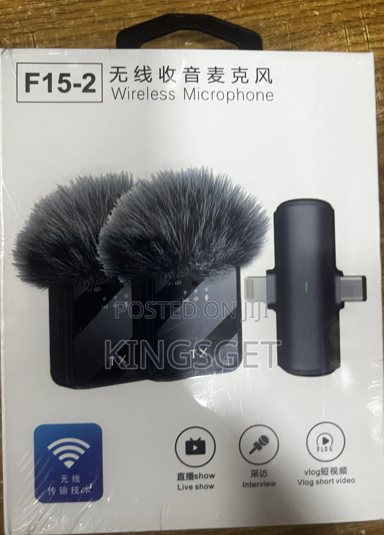 F15-2 Wireless Double Microphone for iPhone and Type C