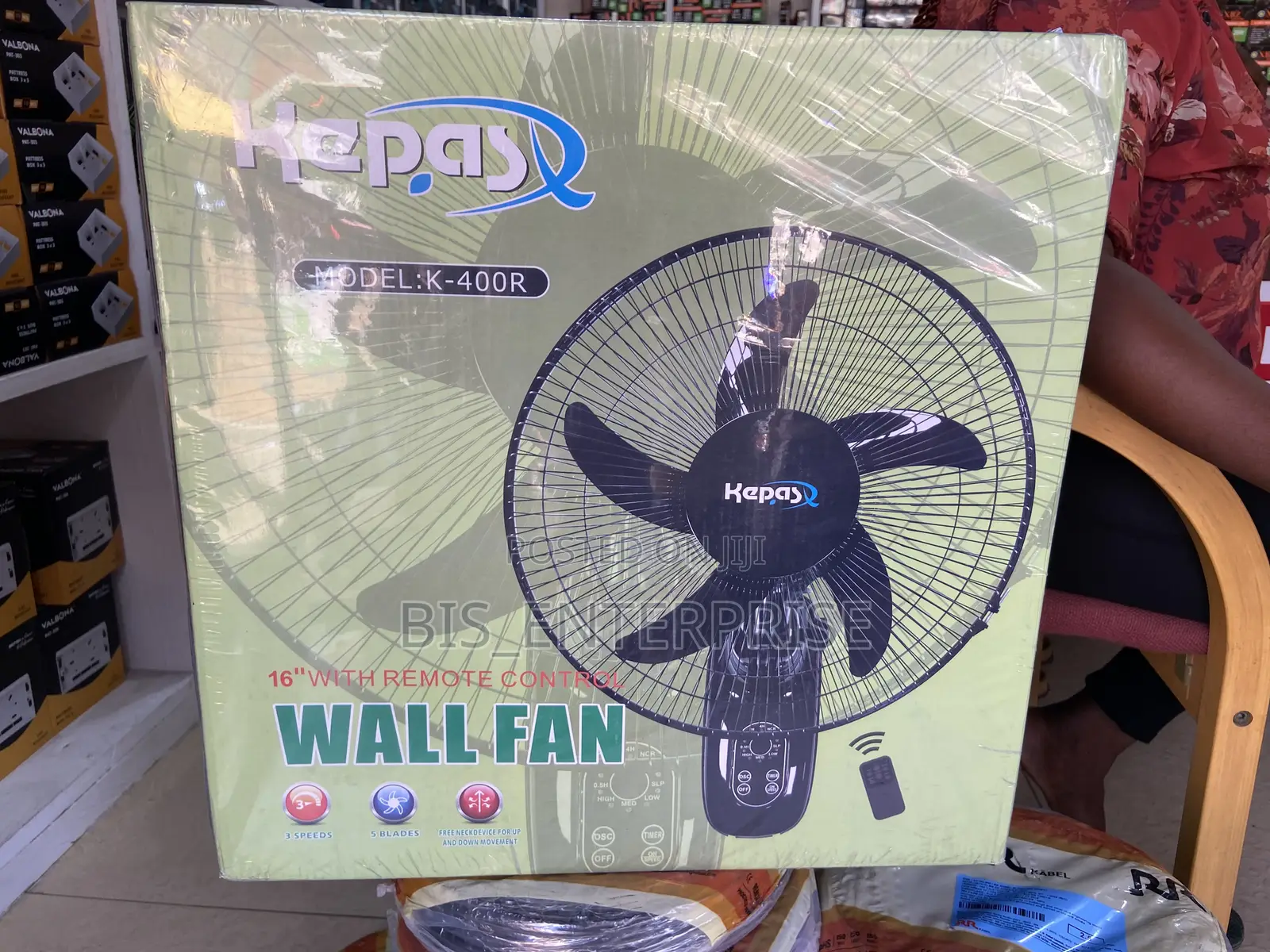 Kepas Wall Fan 16” With Remote
