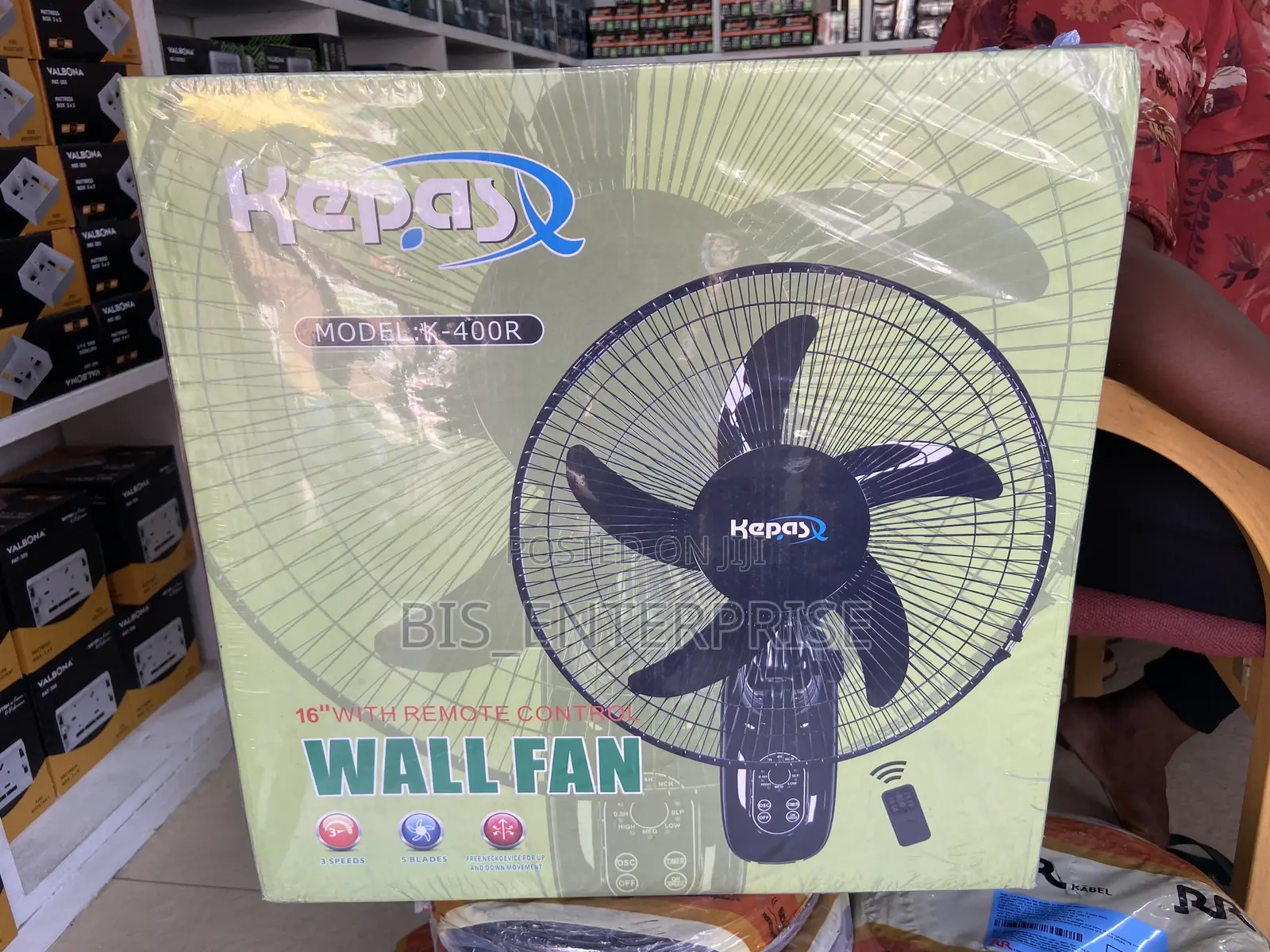 Kepas Wall Fan 16” With Remote