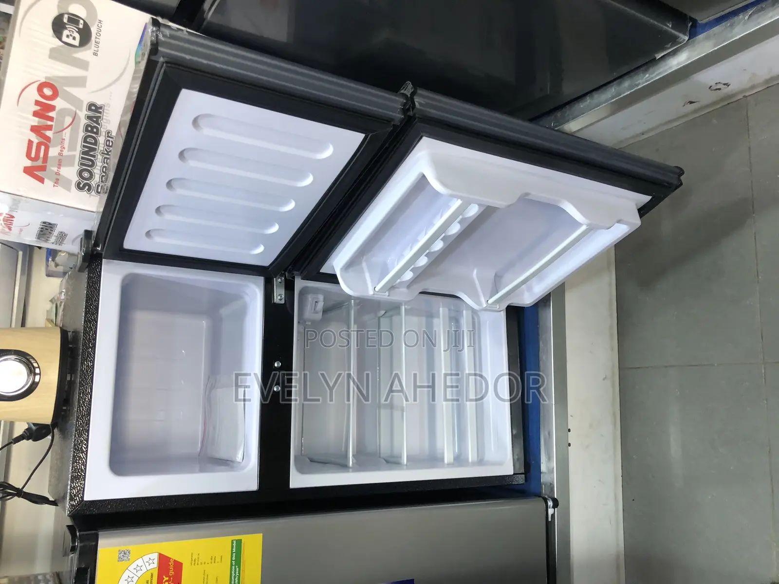 Quality and Affordable Pearl Double Door Top Table Fridge 86