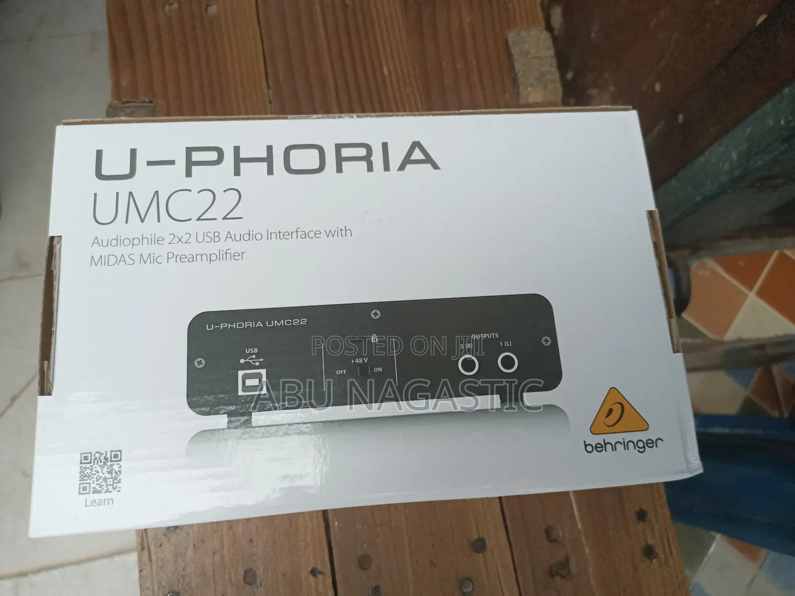 Behringer U-phoria Umc22 Usb Audio Recording Interface