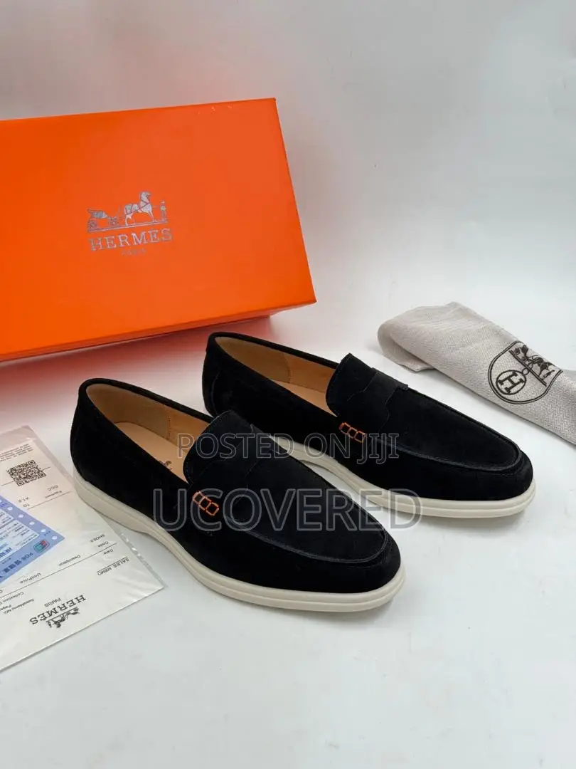 Hermes Men’S Suede Shoes